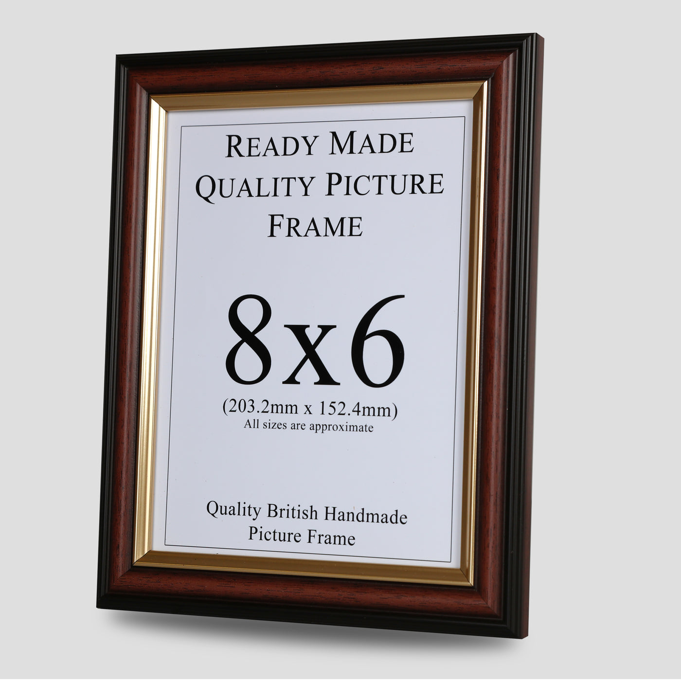 8x6 Brown & Gold Picture Frame