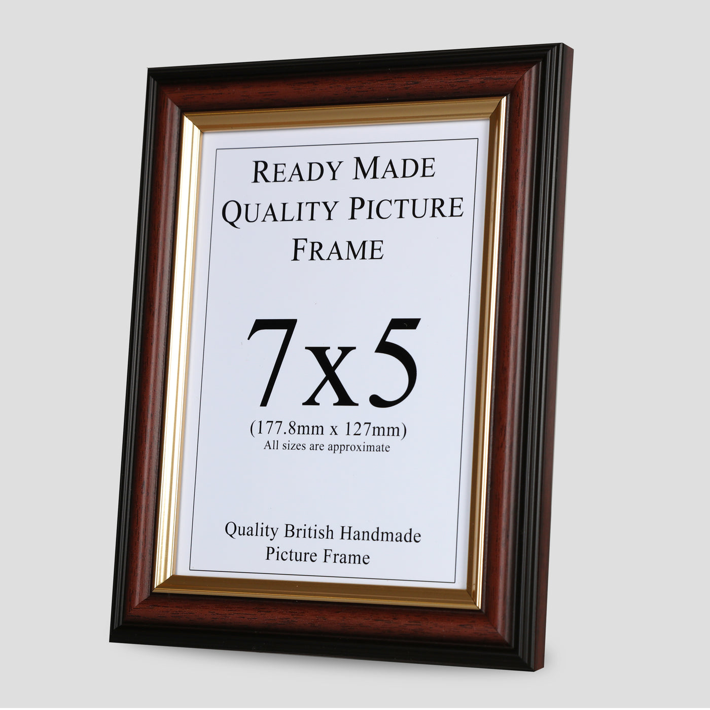 7x5 Brown & Gold Picture Frame