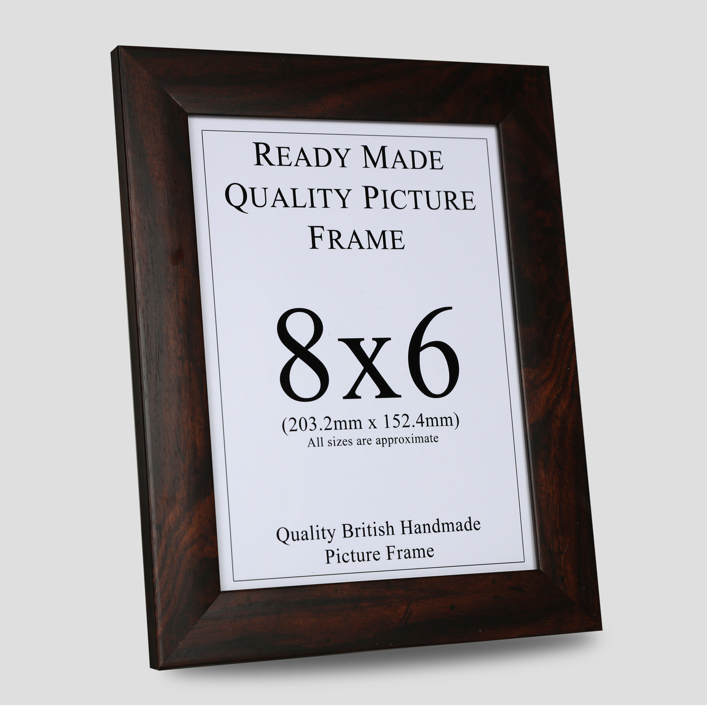 8x6 Walnut Style Picture Frame