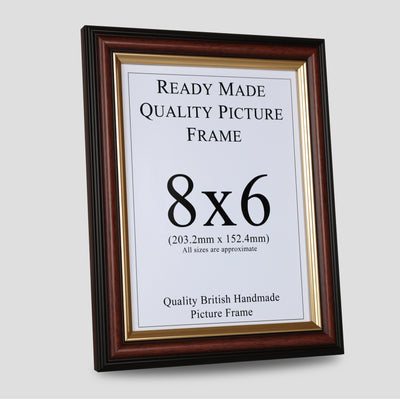 8x6 Brown & Gold Picture Frame