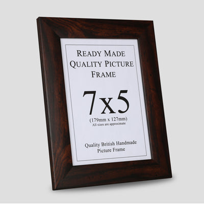 7x5 Walnut Style Picture Frame
