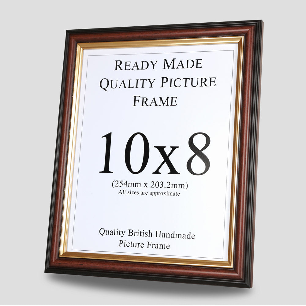 10x8 Brown & Gold Picture Frame