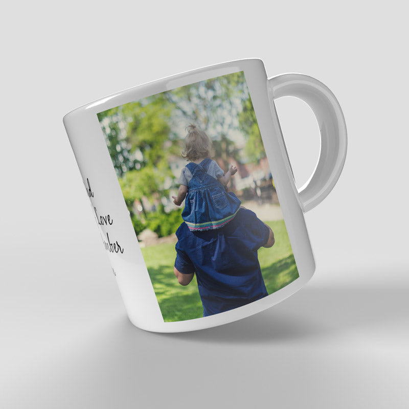 Personalised Photo Mug - 2 Pictures & Text