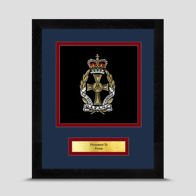 Queen Alexandra's Royal Army Nursing Corps Framed Military Embroidery Presentation REME