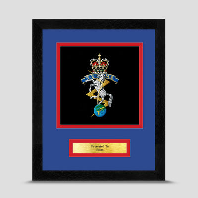 Royal Electrical Mechanical Engineers Framed Military Embroidery Presentation REME