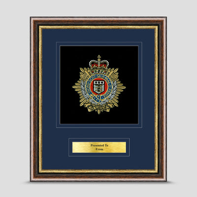 Royal Logistics Corps Framed Military Embroidery Presentation