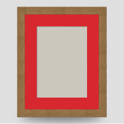 9x7 Classic Oak Style Frame with 7x5 Mount