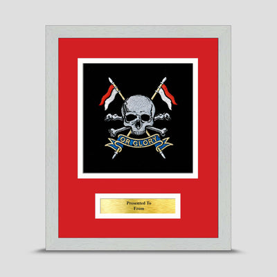 Royal Lancers Framed Military Embroidery Presentation