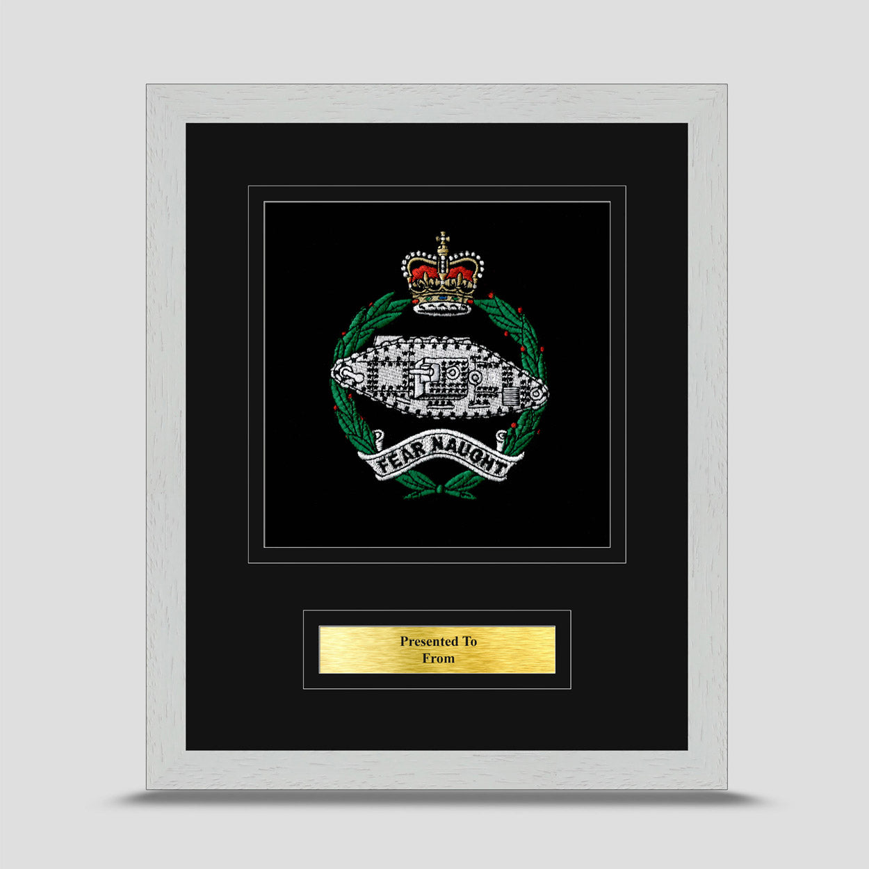 Royal Tank Regiment Framed Military Embroidery Presentation RTR