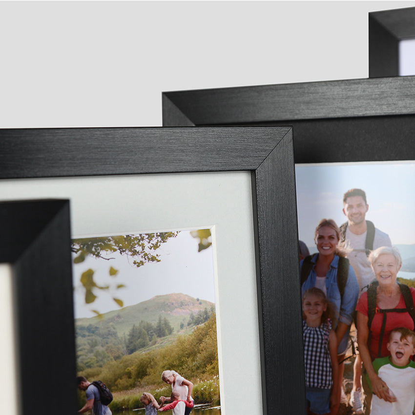 Triple Landscape Photo Frame Classic Black available in 5x3.5, 6x4 & 7x5 size