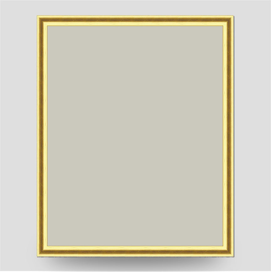 10x8 Thin Gold Cushion Picture Frame to hold Two 6x4 Pictures