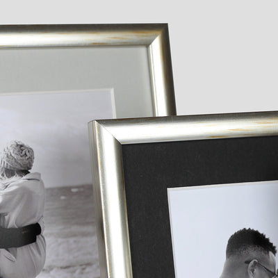Triple Landscape Photo Frame Thin Cushioned Silver in 5x3.5, 6x4 & 7x5 size