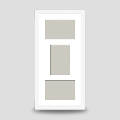 Triple Photo Frame Classic White in 5x3.5, 6x4 & 7x5 size