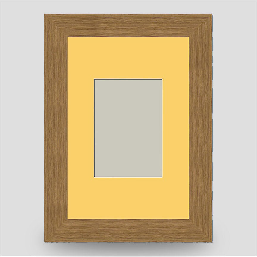 6x4 Classic Oak Style Frame with 3.5x2.5 Mount
